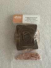 Load image into Gallery viewer, Zippers By The Yard Natural Tape Rose Gold Teeth #5