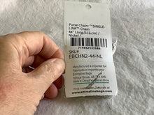 Load image into Gallery viewer, Purse Chain with Hooks 44 inch Long Nickel