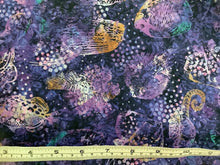 Load image into Gallery viewer, Purple sea turtles and fish Aquatica collection from Quilting Treasures
