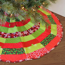 Load image into Gallery viewer, Just add fabric! Tree Skirt Quilt As You Go Pre-Printed Batting