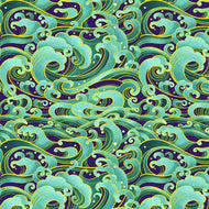 Shizuka collection Textured waves from Timeless Treasures Fabrics