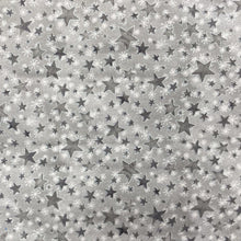 Load image into Gallery viewer, Stars grey with silver metallic
