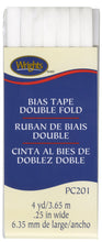 Load image into Gallery viewer, Wright’s Double Fold narrow Bias Tape PC201 1/4 inch
