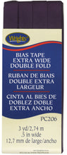 Load image into Gallery viewer, Wright’s extra wide double Fold Bias Tape PC206 1/2 inch
