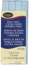 Load image into Gallery viewer, Wright’s extra wide double Fold Bias Tape PC206 1/2 inch

