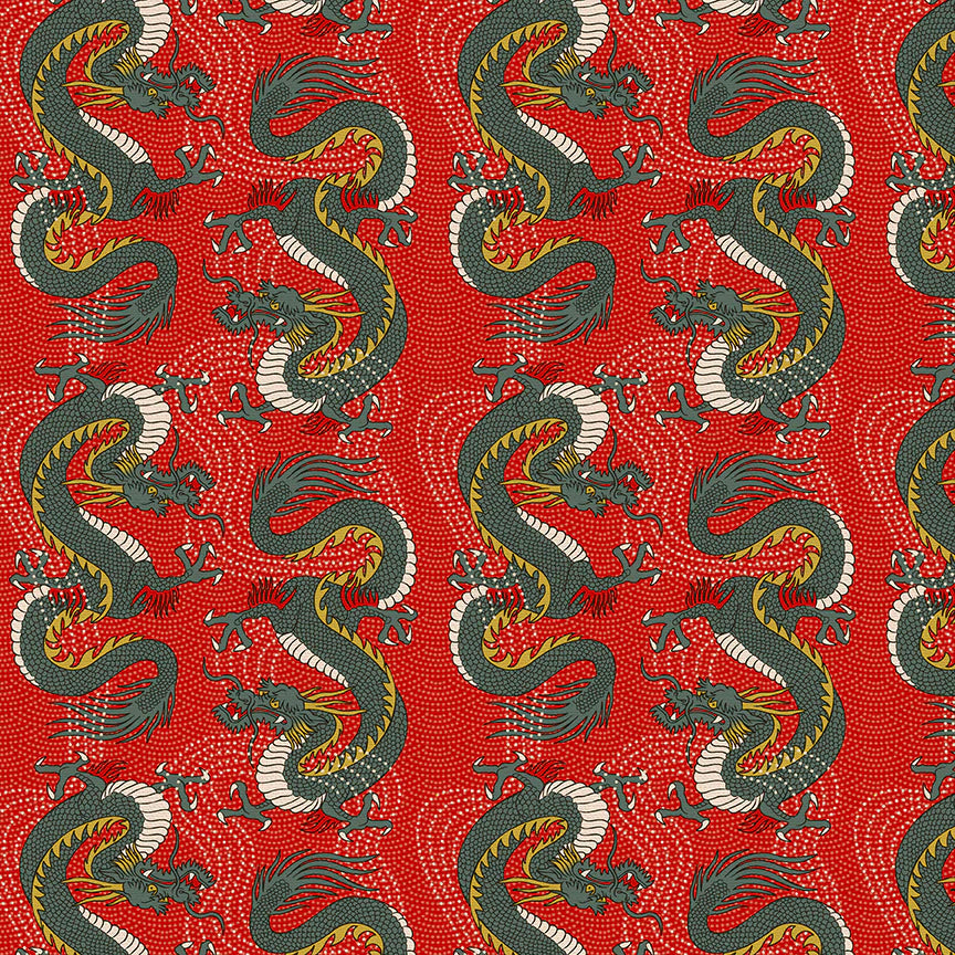 Year of the dragon 2024 Bold Dragon red
