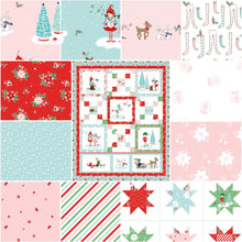 Load image into Gallery viewer, Pixie Noel 2 pink colorway fabrics from Tasha Noel by Riley Blake by the yard
