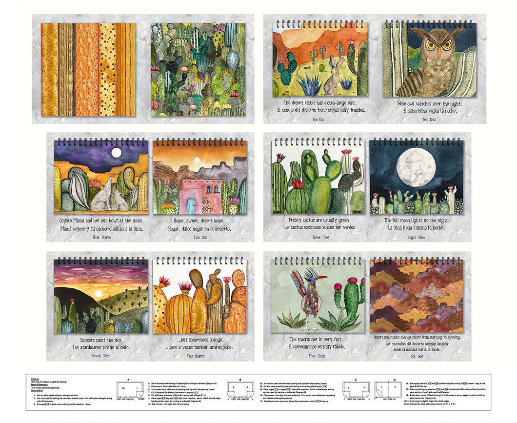 Teritary Book Panel for a soft book desert theme