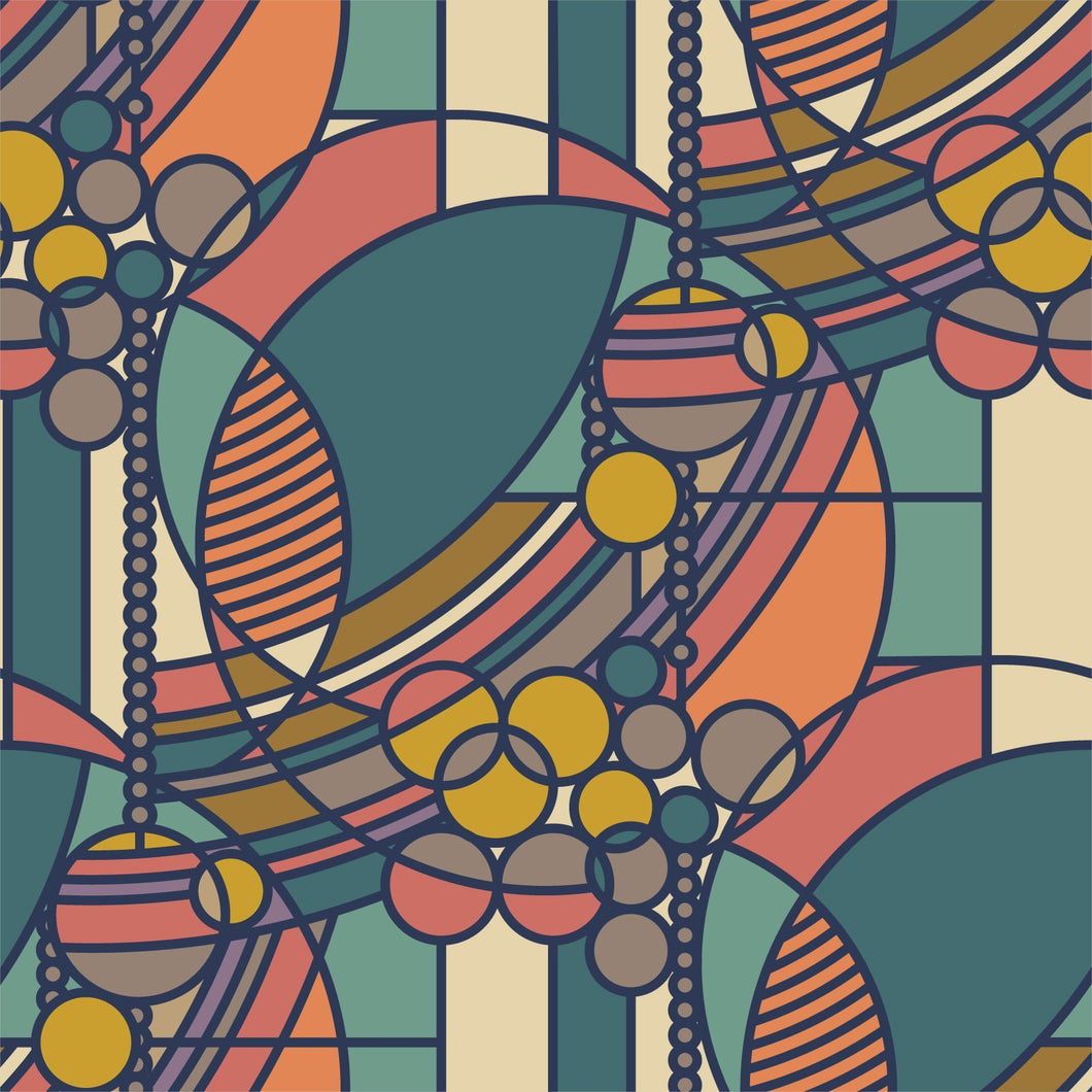 Frank Lloyd Wright Collection From Cloud9 Fabrics March Balloons Desert