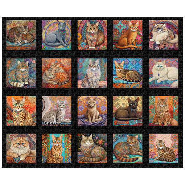 Quilt Room Kitties Cat Picture Patches