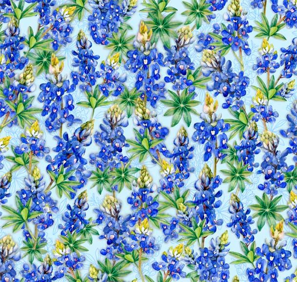 Bluebonnets from Quilting Treasures