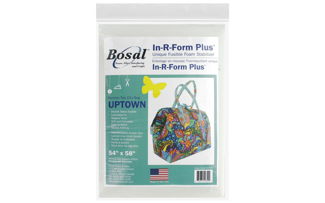 In-R-Form Plus Double Sided Fusible Foam Stabilizer Uptown Bag and more 58 inch wide x 54 inch