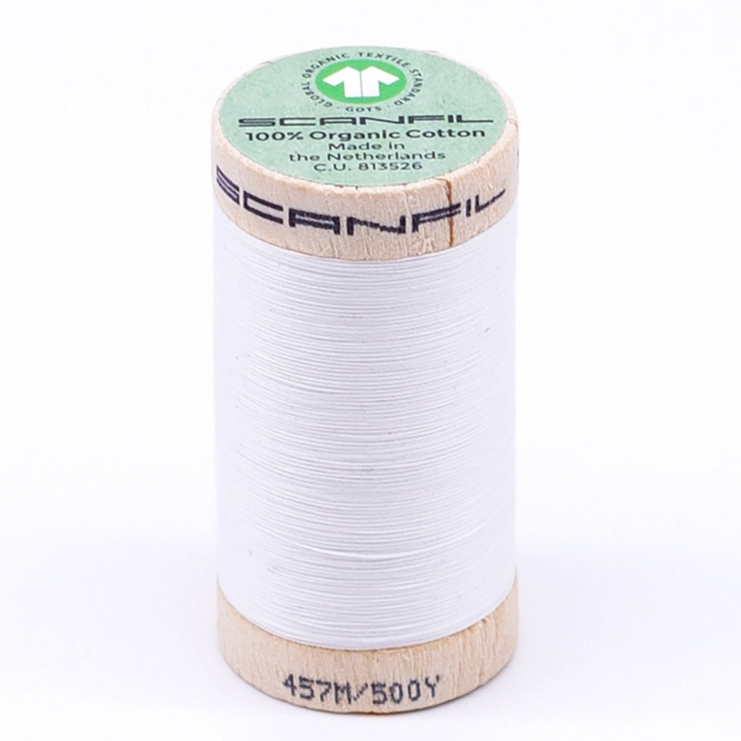 Organic Cotton Thread 500 yard white