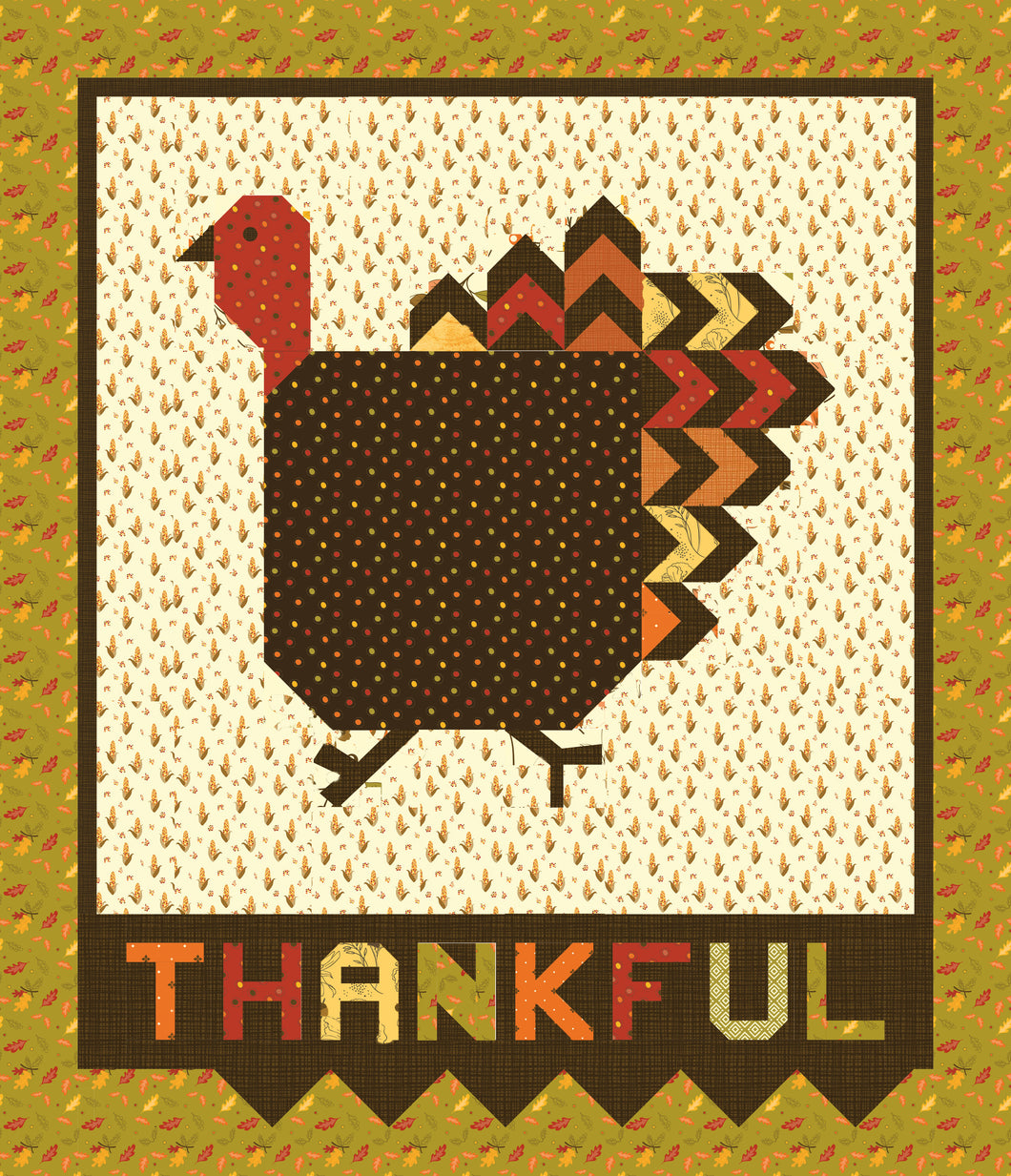 Gobble it up kit - Pattern designed by Sandy Gervais; fabrics chosen by Pat