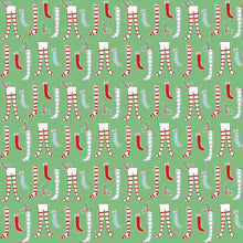 Load image into Gallery viewer, Pixie Noel 2 green colorway fabrics from Tasha Noel by Riley Blake by the yard
