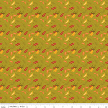 Load image into Gallery viewer, Awesome Autumn leaves Olive from Riley Blake by Sandy Gervais
