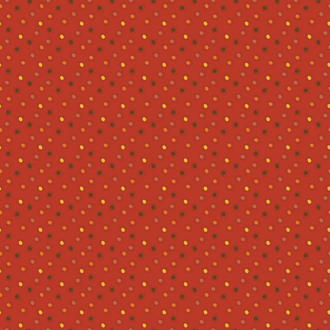 Awesome Autumn by Riley Blake Dots Red from Sandy Gervais