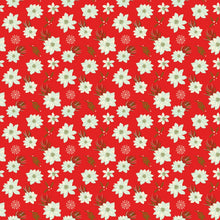 Load image into Gallery viewer, Adel in Winter Poinsettias Red Riley Blake
