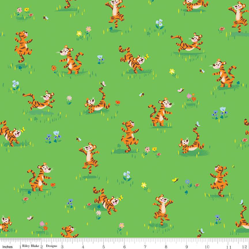 100 Aker Woods: Tigger Bounce in Green 100 Aker Woods: Tigger Bounce in Green