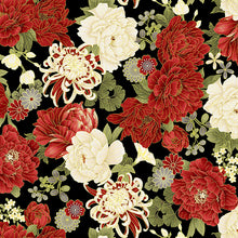 Load image into Gallery viewer, Japanese Asian floral Kyoto collection from Timeless Treasures Fabrics
