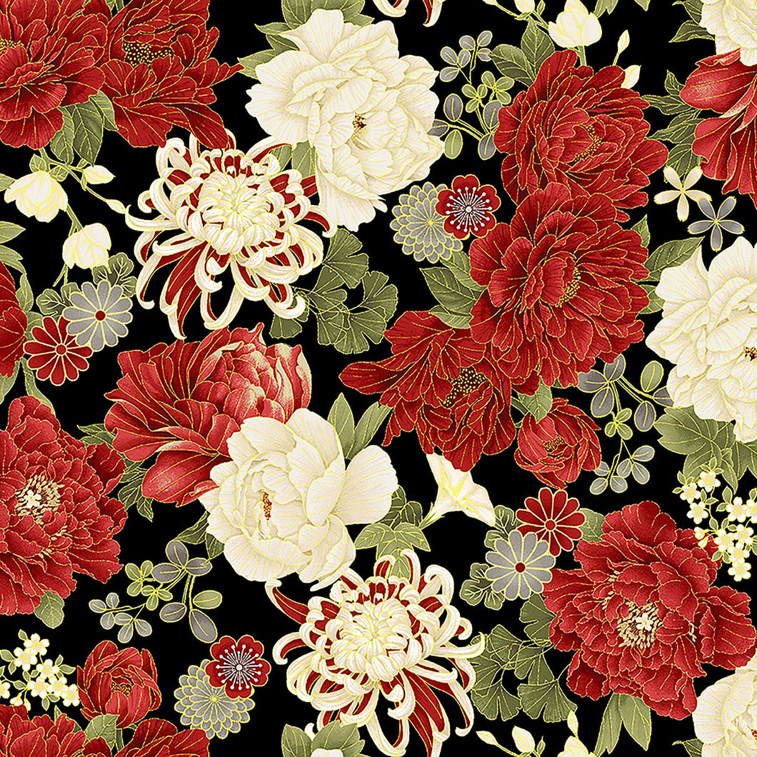 Japanese Asian floral Kyoto collection from Timeless Treasures Fabrics