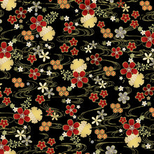 Load image into Gallery viewer, Japanese geo florals Kyoto collection from Timeless Treasures Fabrics
