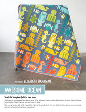 Load image into Gallery viewer, Awesome Ocean Quilt Kit by Elizabeth Hartman featuring Kona Cotton
