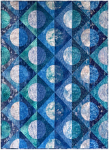 Load image into Gallery viewer, Earth Views ocean hidden islands marine colorway by Karen Nyberg from Robert Kaufman
