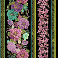 Shizuka collection floral stripe from Timeless Treasures Fabrics