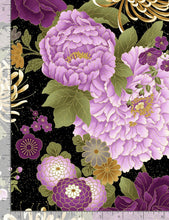 Load image into Gallery viewer, Japanese purple floral large by Chong-A Hwang from Timeless Treasures fabrics

