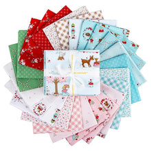 Load image into Gallery viewer, Collection of colorful fabric swatches with various patterns on a white background
