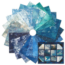 Load image into Gallery viewer, Earth Views fat quarters 21 piece bundle by Karen Nyberg from Robert Kaufman complete collection
