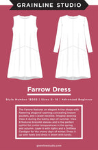 Load image into Gallery viewer, Farrow dress Pattern
