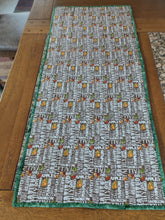 Load image into Gallery viewer, Everyday reversible Thanksgiving and almost Christmas table runner

