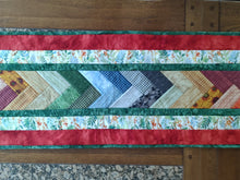 Load image into Gallery viewer, Everyday reversible Thanksgiving and almost Christmas table runner
