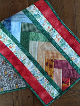 Load image into Gallery viewer, Everyday reversible Thanksgiving and almost Christmas table runner
