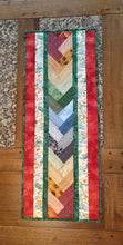 Load image into Gallery viewer, Everyday reversible Thanksgiving and almost Christmas table runner
