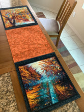 Load image into Gallery viewer, Reversible fall table runner Hallowe&#39;en and every day

