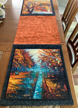 Load image into Gallery viewer, Reversible fall table runner Hallowe&#39;en and every day
