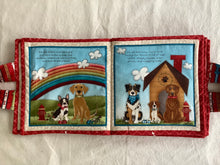 Load image into Gallery viewer, Home is where the dog is Soft Book sewn by Pat
