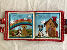 Load image into Gallery viewer, Home is where the dog is Soft Book sewn by Pat
