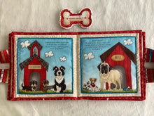Load image into Gallery viewer, Home is where the dog is Soft Book sewn by Pat

