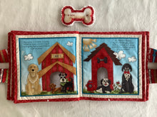 Load image into Gallery viewer, Home is where the dog is Soft Book sewn by Pat
