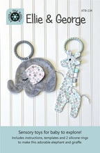 Load image into Gallery viewer, Ellie &amp; George baby toys and teething rings pattern with templates
