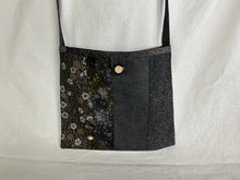 Load image into Gallery viewer, Black, gold, and gray tote bag or iPad sleeve or purse
