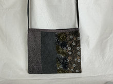 Load image into Gallery viewer, Black, gold, and gray tote bag or iPad sleeve or purse
