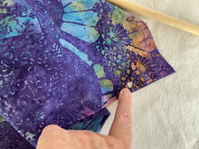 Load image into Gallery viewer, Batik: Hoffman purple with fans
