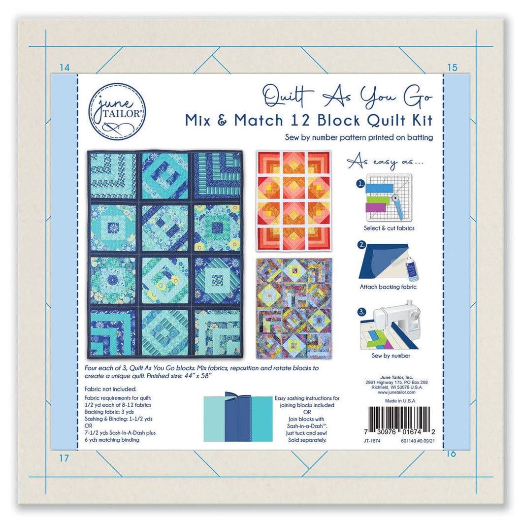 Mix & Match 12 Block Quilt Kit