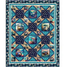 Load image into Gallery viewer, Endless Blues kit from Quilting Treasures featuring over 9 yards fabric
