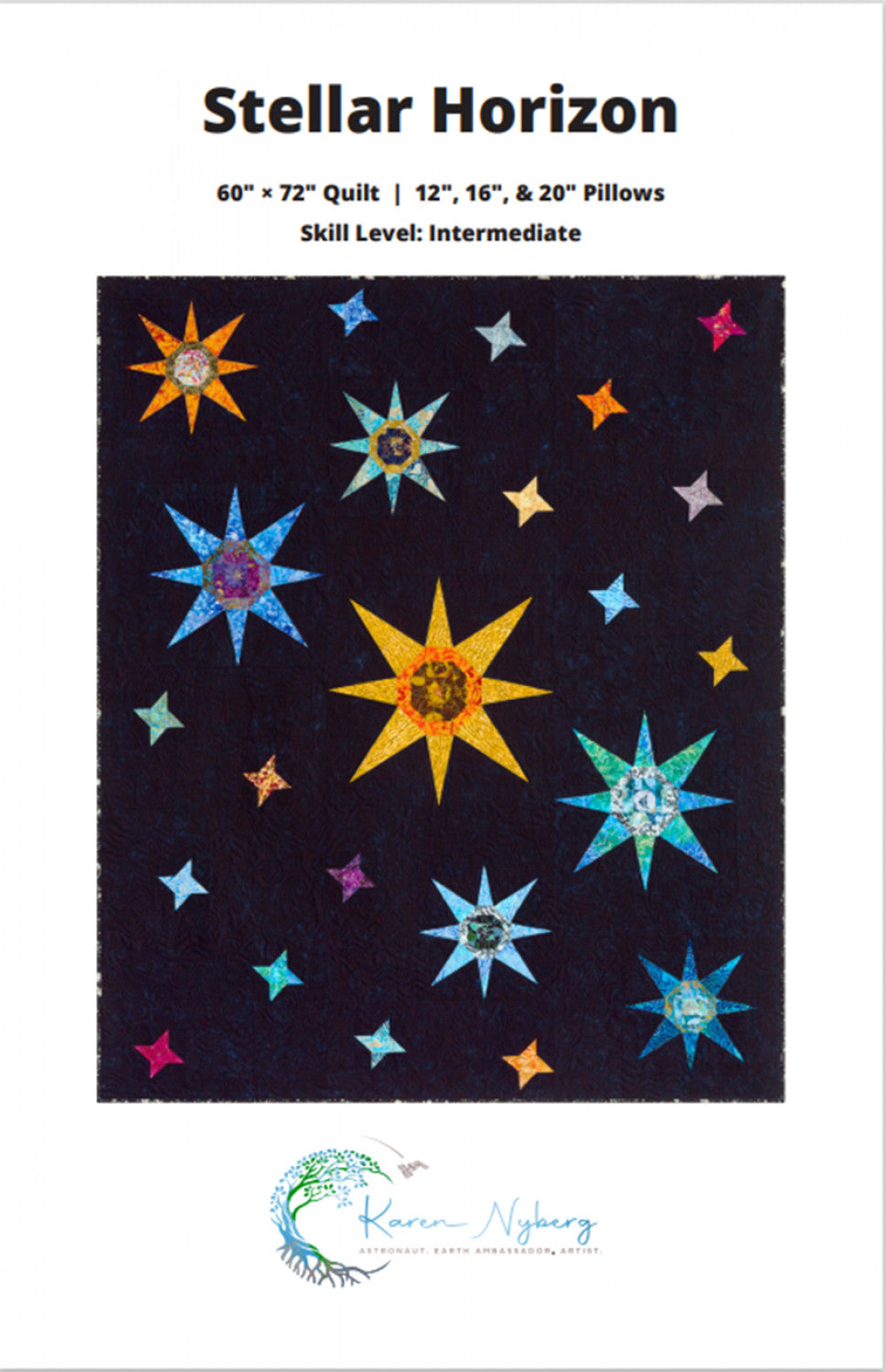 Stellar Horizon quilt and pillows pattern Karen Nyberg